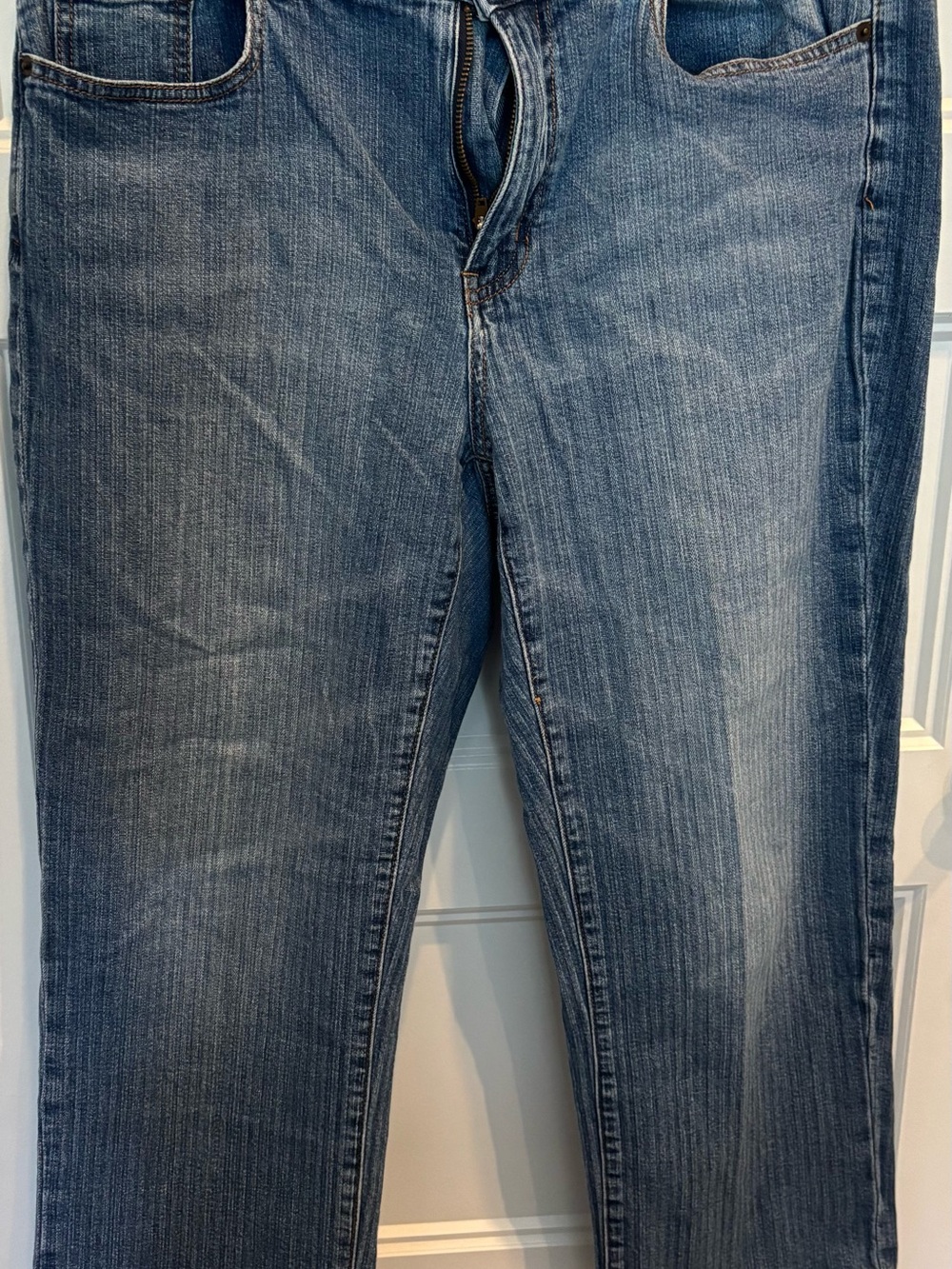 Venezia Classic Straight-Leg Medium Blue Jeans